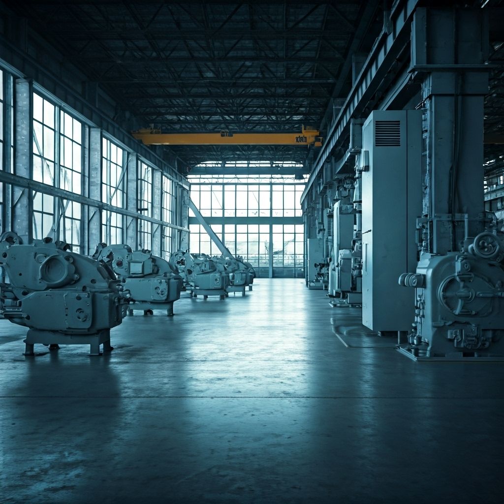 Industrial facility background